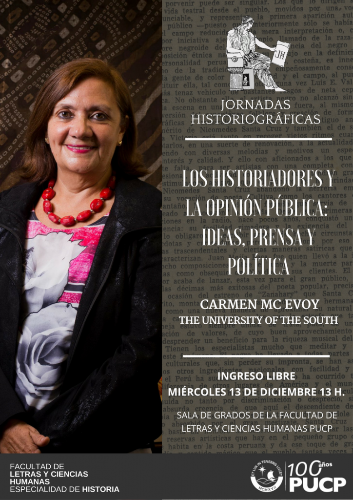 Carmen Mc Evoy en nuestra Facultad