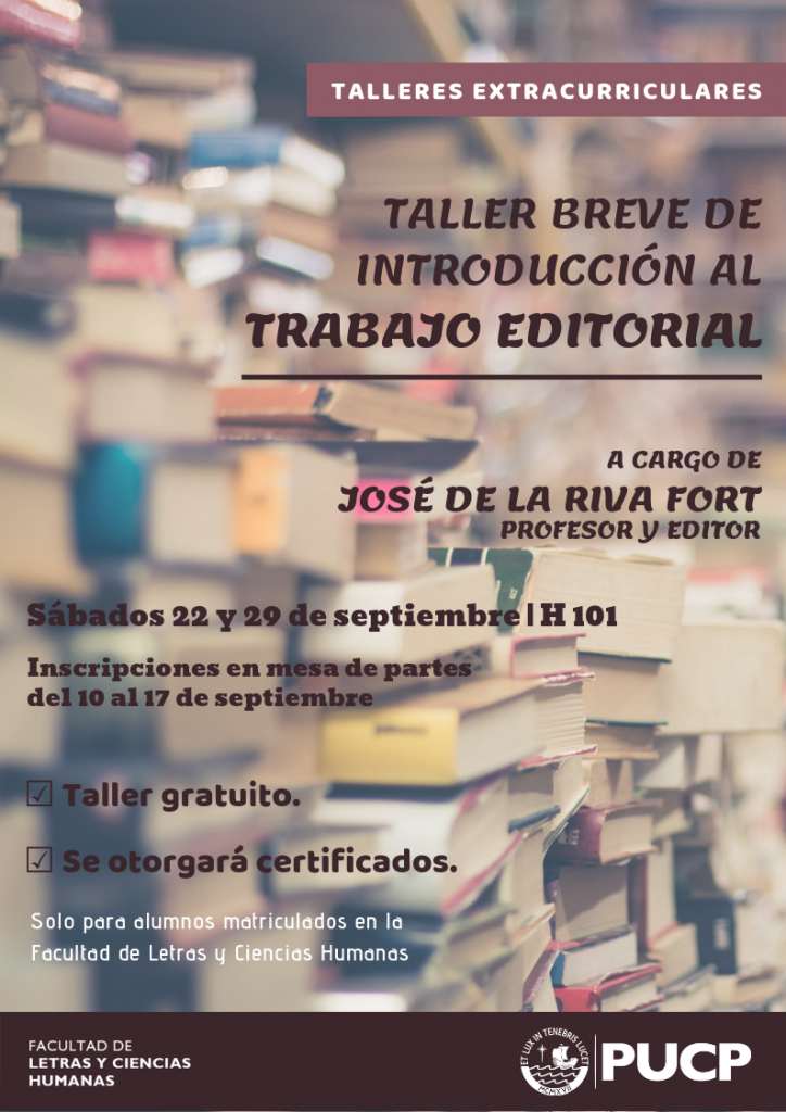 Taller breve de introducción al Trabajo Editorial